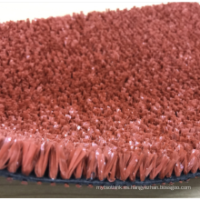 Hierba roja del césped del césped artificial del césped sintético del fútbol de la hierba del tenis